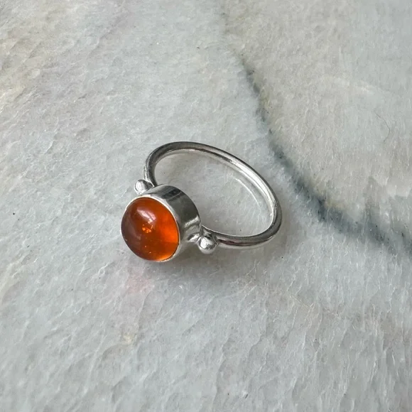 NWOT Sundance Amber Winds Ring, Amber, Sterling Silver - Picture 2 of 5